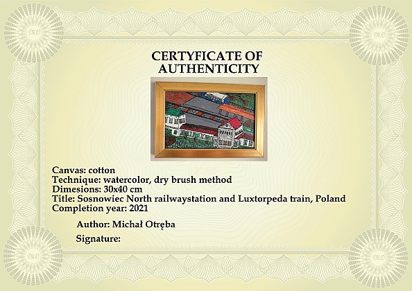 Michał Otręba - Sosnowiec North railwaystation and Luxtorpeda train