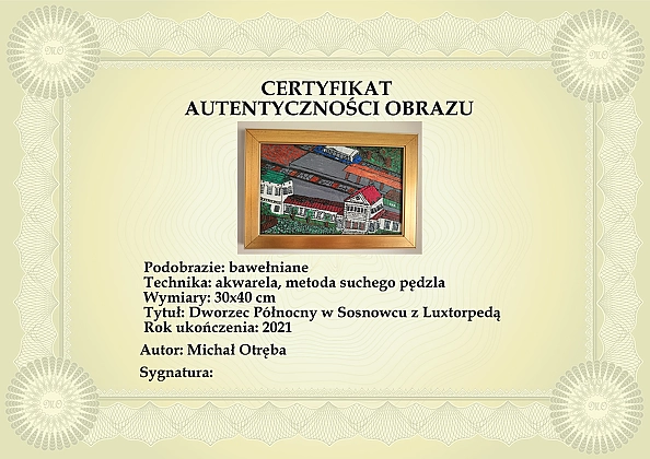 Michał Otręba - Sosnowiec North railwaystation and Luxtorpeda train