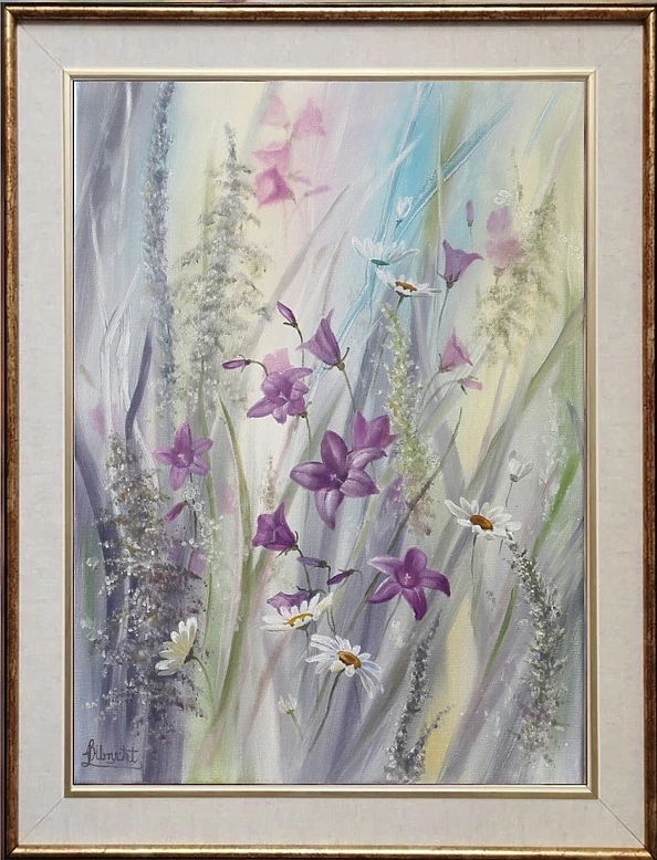 Lidia Olbrycht - Bells Flowers Oil Painting