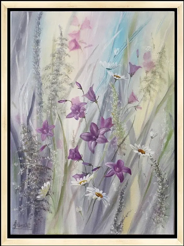 Lidia Olbrycht - Bells Flowers Oil Painting