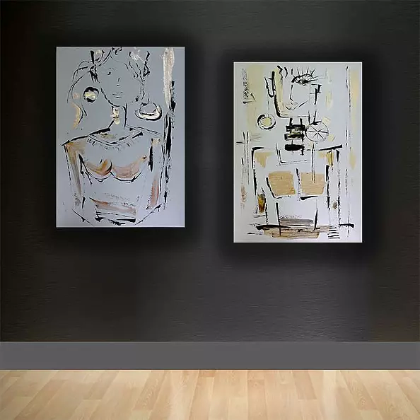 Marek Lutek - Dyptyk "WomaN 31-32"