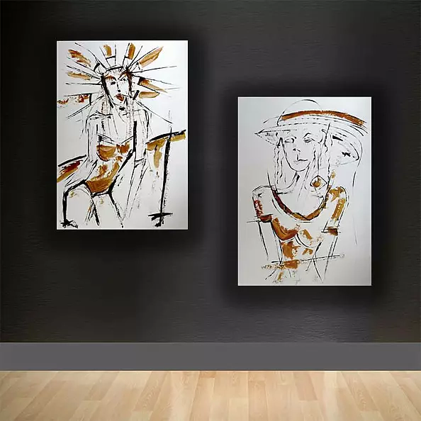 Marek Lutek - Dyptyk "WomaN 41-42"