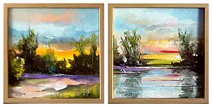 Krzysztof Kłosowicz - Diptych: "Polish Landscapes I and II"