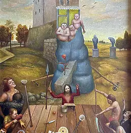 Jarosław Miklasiewicz, Дирижер, 1978, Масляная картина - холст, 43 x 55