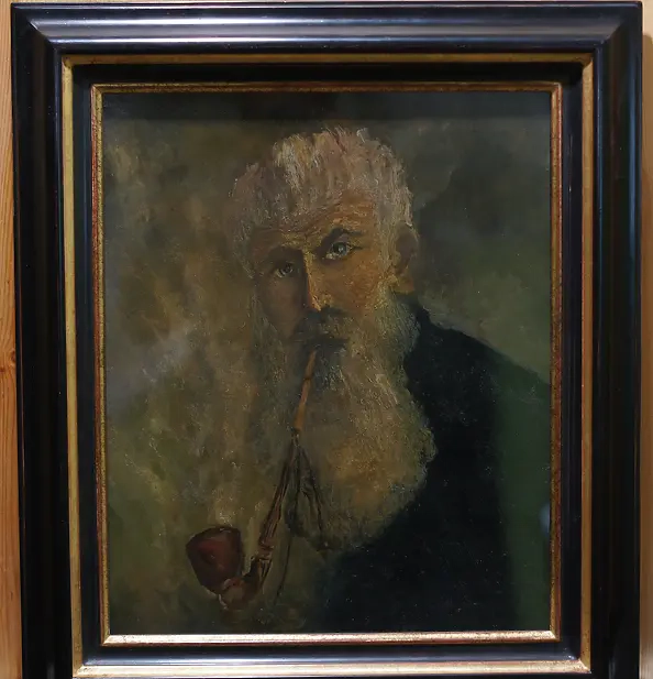 Agnieszka Mrowiec - Old man with a pipe
