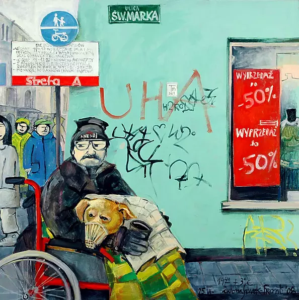 Iwona Siwek Front -  Dziadek z psem