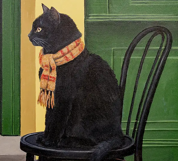 Nataliya Bagatskaya, Laufen mit Kaffee, Acrylgemälde - Leinwand, 85 x 100