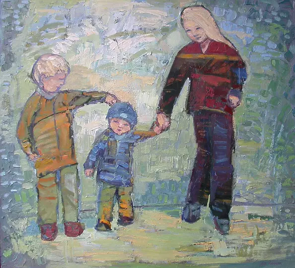 Agnieszka Polaniak - Children on the Walk