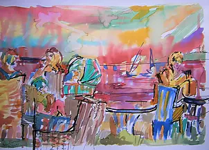 Anna Borcz - Children on the terrace