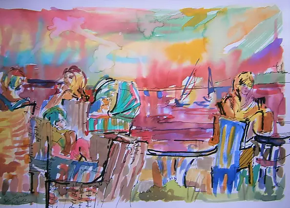 Anna Borcz - Children on the terrace