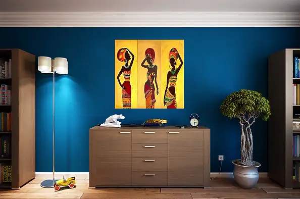 Maryam Gomizi, African Heritage by Mary G, Acrylic painting - canvas, 80 x 80