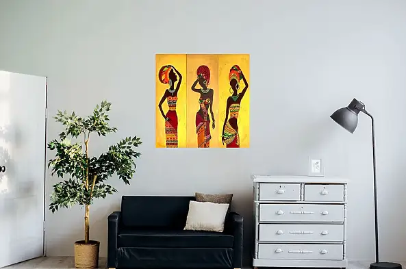 Maryam Gomizi, African Heritage by Mary G, Acrylic painting - canvas, 80 x 80