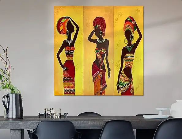 Maryam Gomizi, African Heritage by Mary G, Acrylic painting - canvas, 80 x 80