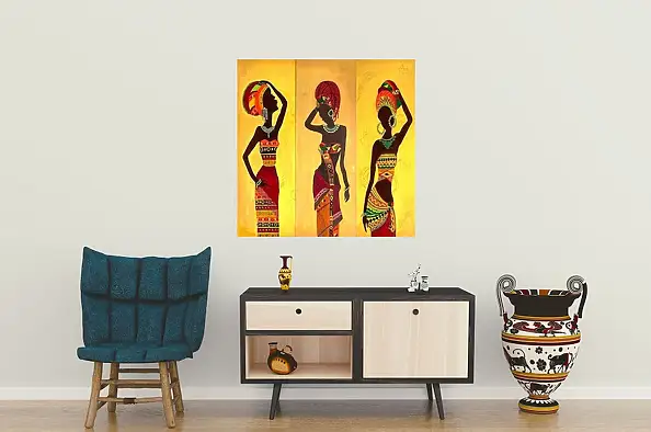 Maryam Gomizi, African Heritage by Mary G, Acrylic painting - canvas, 80 x 80