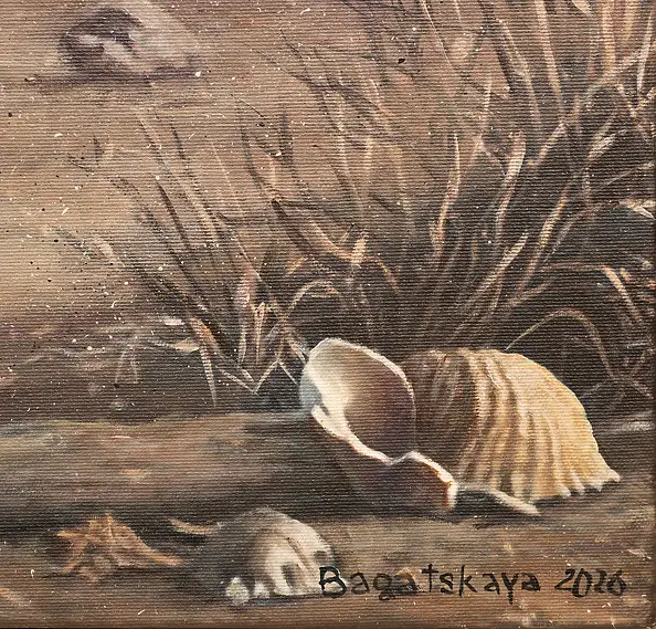 Nataliya Bagatskaya, Dzień po FP-5, Obraz akrylowy - płótno, 115 x 145