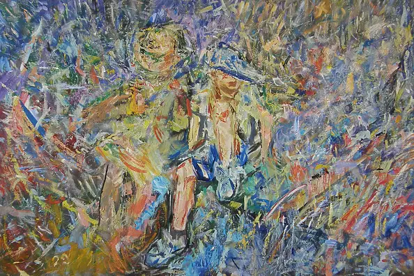Eryk Maler - Girl and boy, 120x80