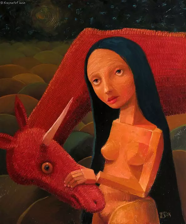 Krzysztof Iwin - Dziewczyna i jednorożec