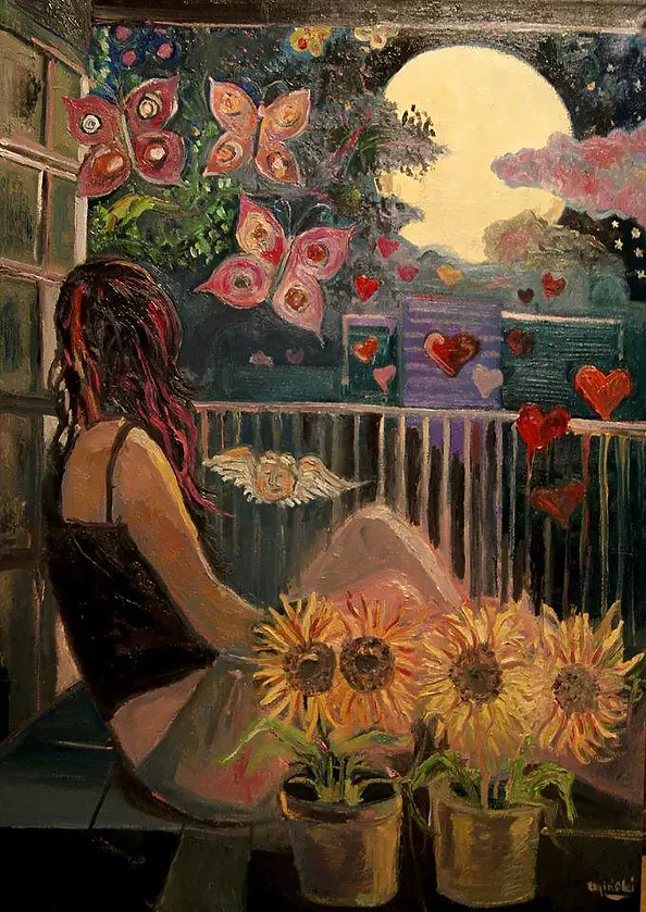 Michał Ogiński - Dziewczyna na balkonie