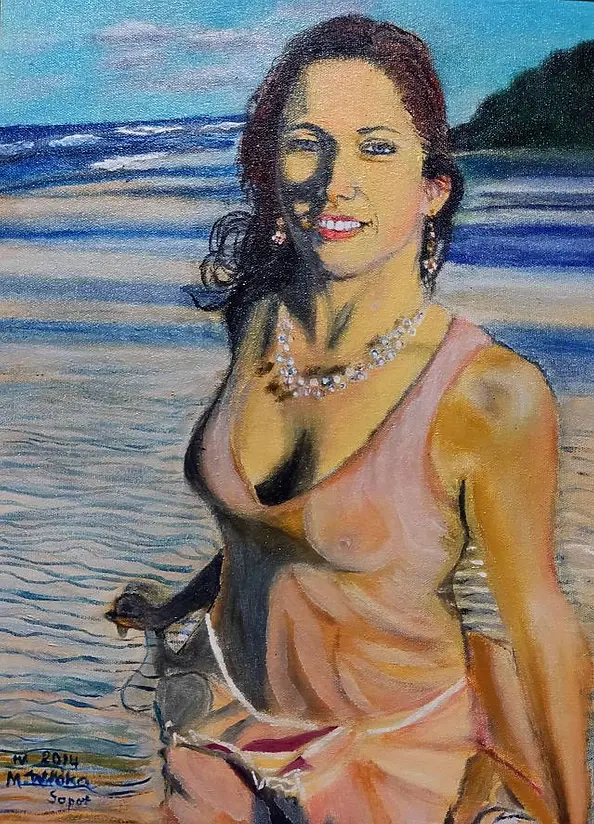 Marianna Włóka - Girl on the beach