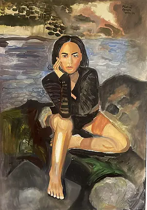 Michał Ogiński - Girl on the river bank