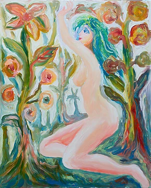 Zbigniew Dowgiałło - A girl with blue hair