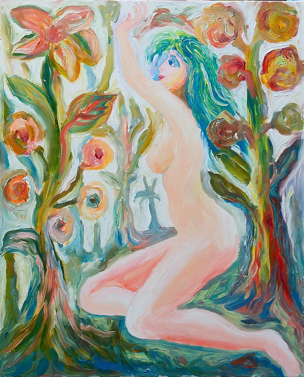 Zbigniew Dowgiałło - A girl with blue hair