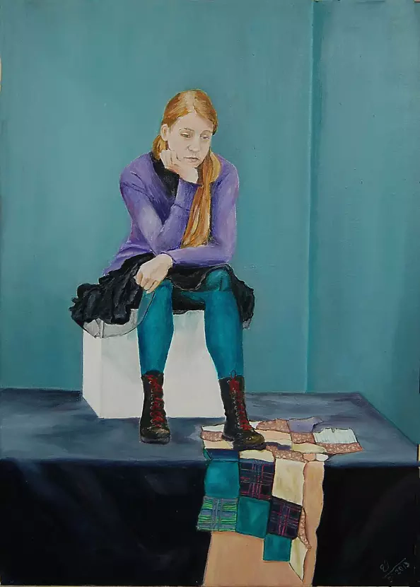 Elżbieta Petruk - Dziewczyna siedząca