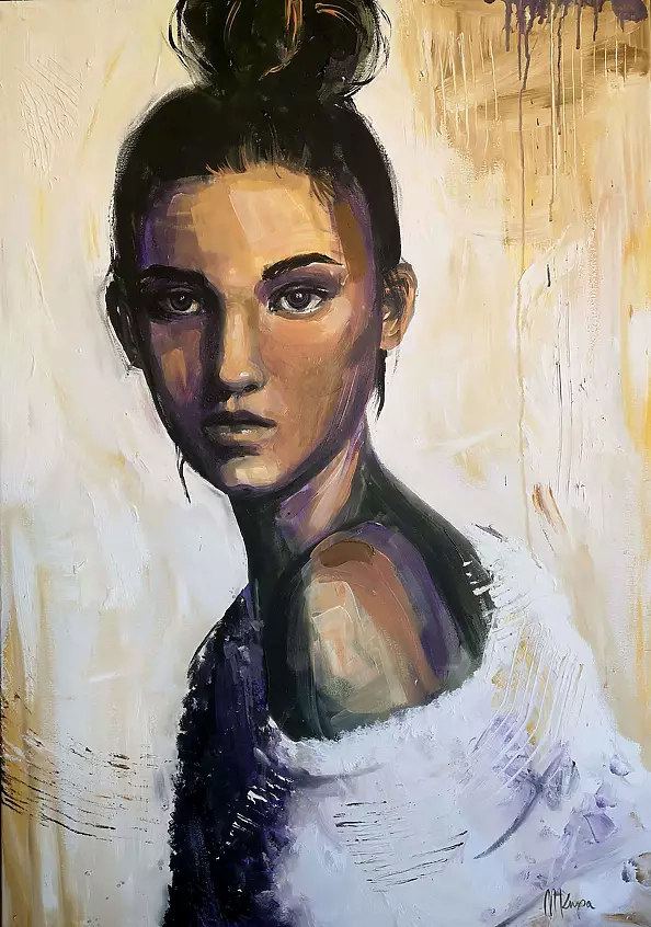 Monika Krupa - The girl in a white sweater