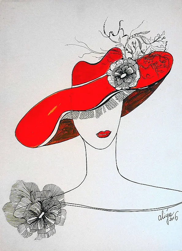 Alicja Wysocka - Dziewczyna w czerwonym kapeluszu II