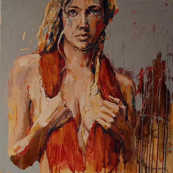 Marcin Mikołajczak - The girl in a red scarf