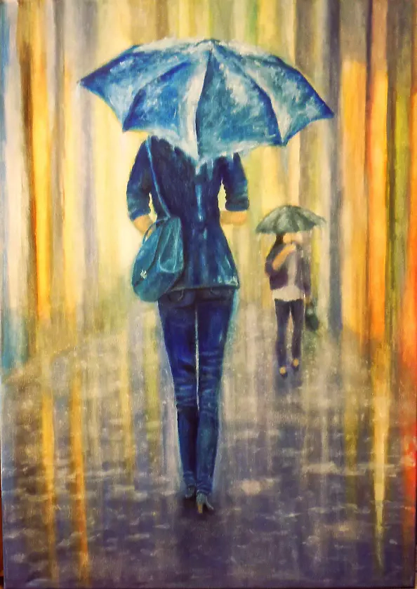 Anna Maria Modrzejewska - The girl in the rain