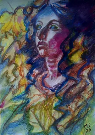 Marzena Salwowska - A girl in an autumn mood