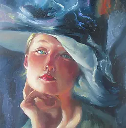 Nikolay Vedmid - The girl in the hat