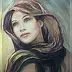 Zofia Świat - The girl in scarf