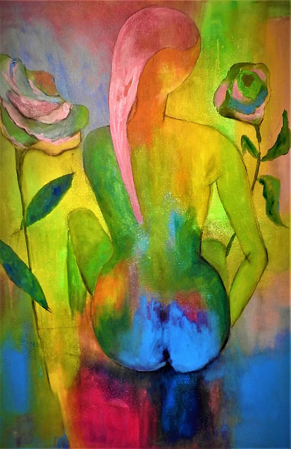 Alicja Wysocka - Girl among flowers