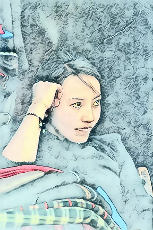 Krzysztof Bobrowski - A girl from Tibet