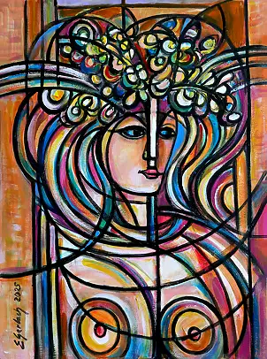 Eugeniusz Gerlach, The Girl from Oak Hill, 2025, Oil painting - canvas, 58 x 78