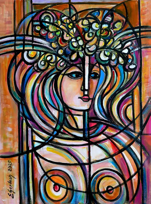 Eugeniusz Gerlach, The Girl from Oak Hill, 2025, Oil painting - canvas, 58 x 78
