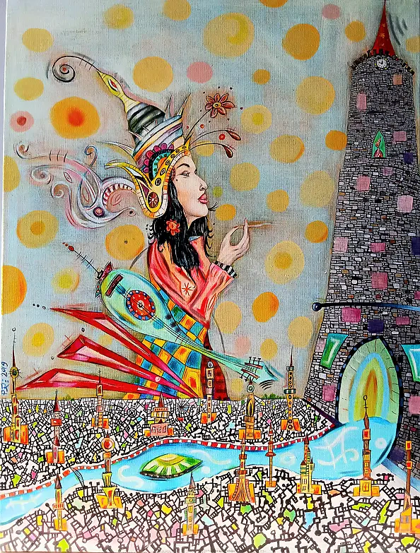 Patryk Tylec - Fille avec une guitare