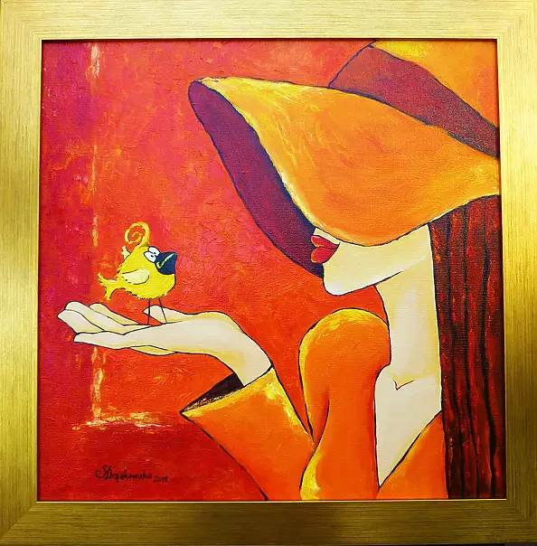 Sylwia Drążkowska - Girl with canary