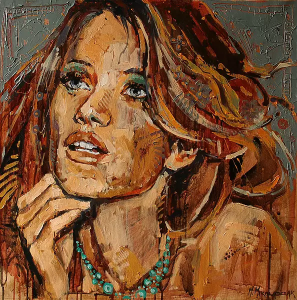 Marcin Mikołajczak - Girl with necklace