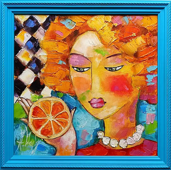 Anna Wach - Girl with an orange