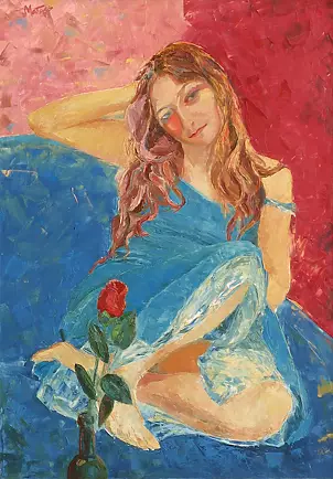   - Girl with a rose