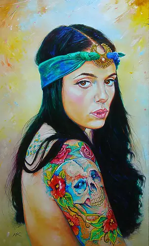 Włodzimierz Kukliński - Girl with a tatoo