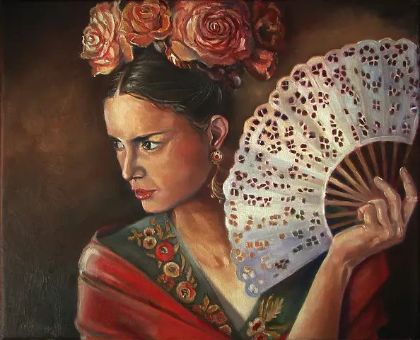 Małgorzata Wójtowicz Cichoń - Girl with a Fan