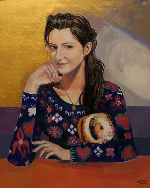 Michał Ogiński - Girl with guinea pig