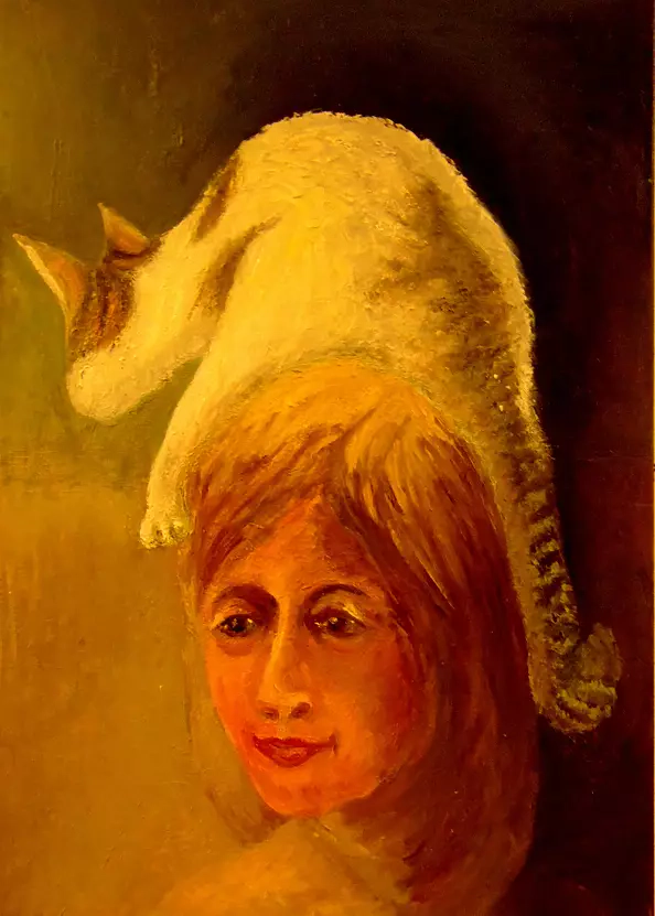 Helga Maria RADOCHOŃSKA - Girl with a cat