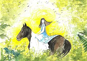 Adriana Laube - The girl on a horse