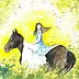 Adriana Laube - Dziewczynka na koniu