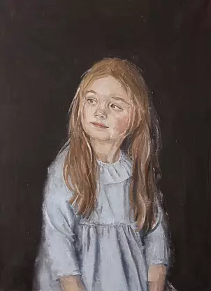 Paula Jezior - Dziewczynka w błękitnej sukience